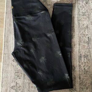 Spiritual gangster Palm tree leggings